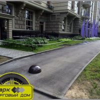 Бетонные полусферы – ограничители парковочные