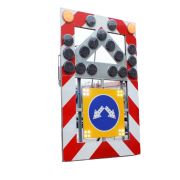 Переносной щит прикрытия с подъёмным механизмом 1 знак